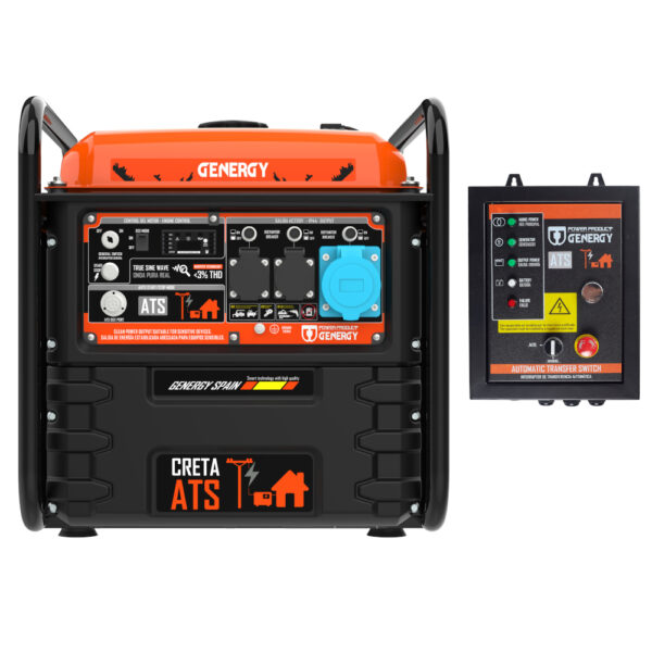 Generador 7500W-230V Inverter Arranque Automático Fallo de Red Modelo Creta-ATS - Imagen 2