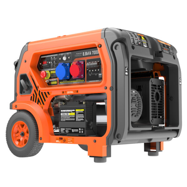 Generador 7000W-400V 6500W-230V Gasolina Trifásico Arranque Eléctrico Modelo Formigal - Imagen 2