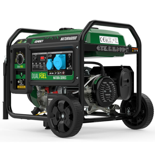 Generador 5500W-230V Gas y Gasolina Arranque Eléctrico Modelo Natura 6000 - Imagen 2