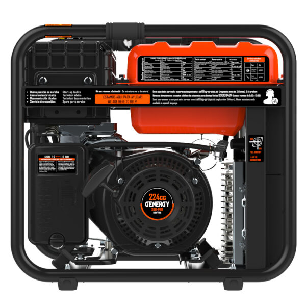 Generador 3800W-230V Inverter Arranque Eléctrico Modelo Rodas - Imagen 3