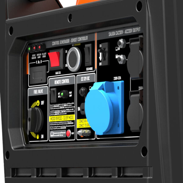 Generador 7500W-230V Inverter Arranque Eléctrico Control Remoto Modelo Tenerife II RC - Imagen 4