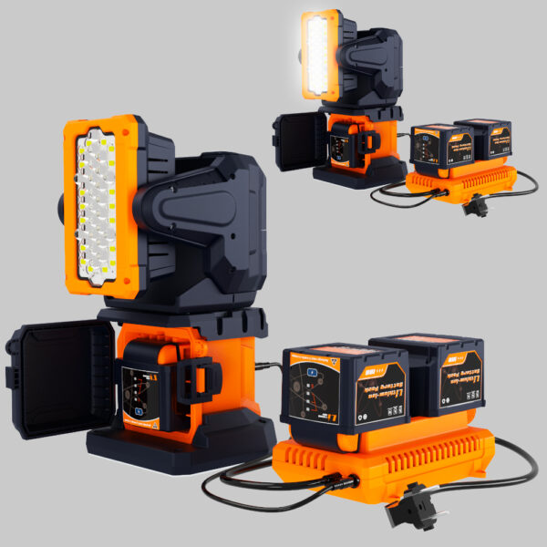 Lámpara de Iluminación Portátil FIREFLY-200-RC 12000 lumens Robot 360º - Imagen 2