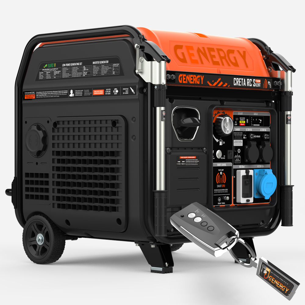 Generador Creta RC Silent 7500W-230V Inverter Silencioso Control Remoto