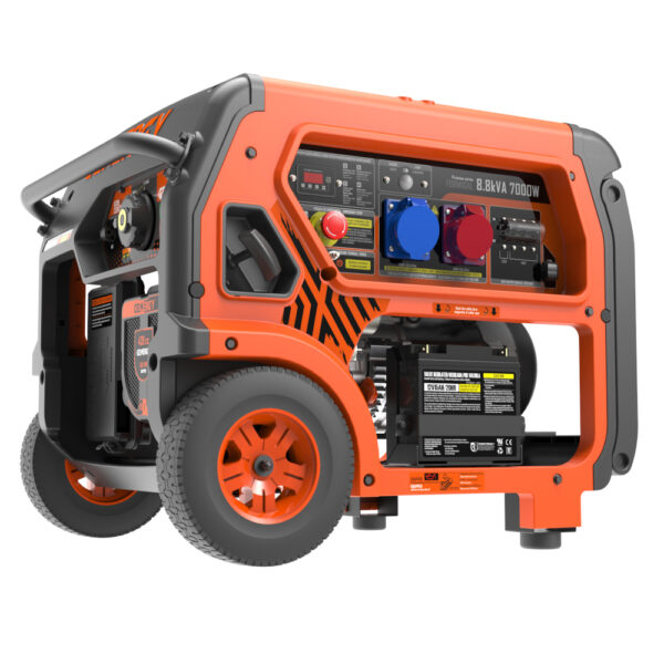 Generador 7000W-400V 6500W-230V Gasolina Trifásico Arranque Eléctrico Modelo Formigal