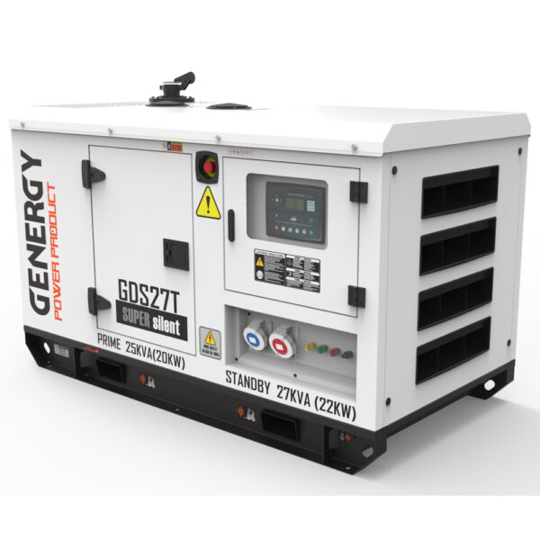 Generador 27kVA 22.000W 400/230V Diesel Modelo GDS27T