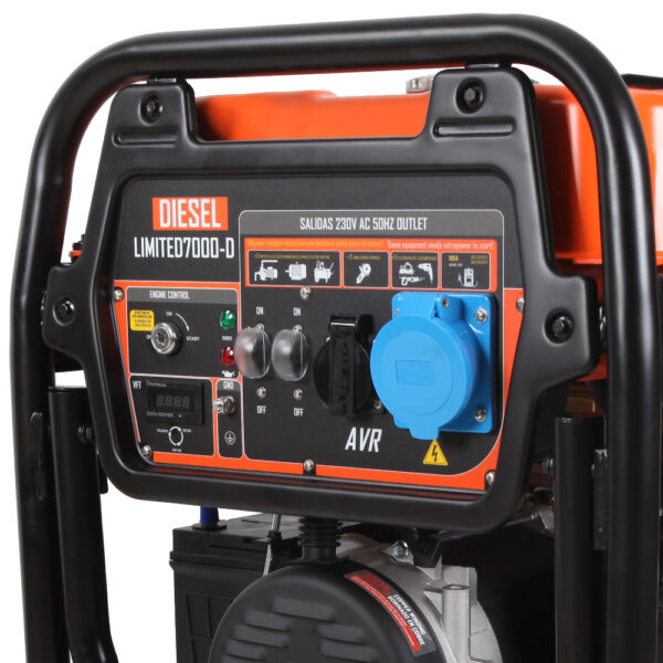 Generador Limited 7000-D Diésel 6500W 230V Arranque Eléctrico - Imagen 3