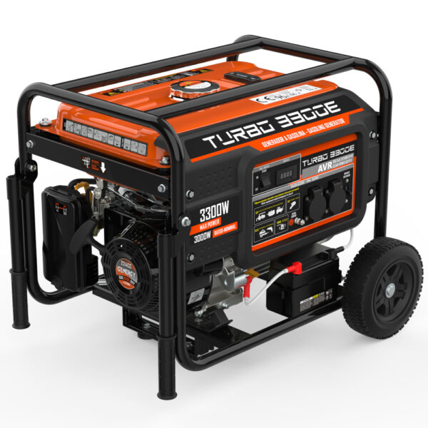 Generador Turbo 3300E Gasolina 3300W 230V Arranque Eléctrico