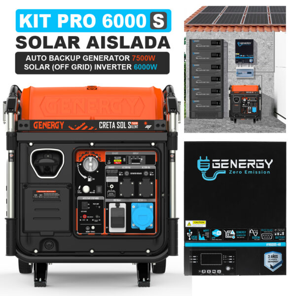 Kit Solar Genergy Pro 6000S Silent (Creta Silent-SOL + IFR6000)