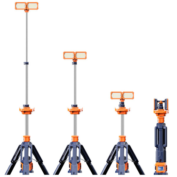 Torre Telescópica de Iluminación Portátil DIRECT-200 12000 lumens 2,3 metros