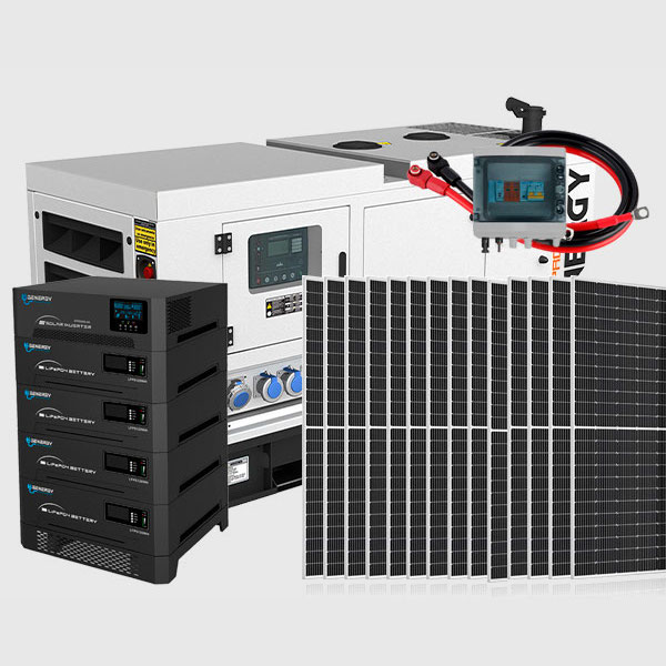 Plan Solar Pegasus Backup-A -> Generador GDS14M + Inversor 8000W + Batería LFP 20kWH + Paneles 9,24kW + Caja Protecciones + Cableado