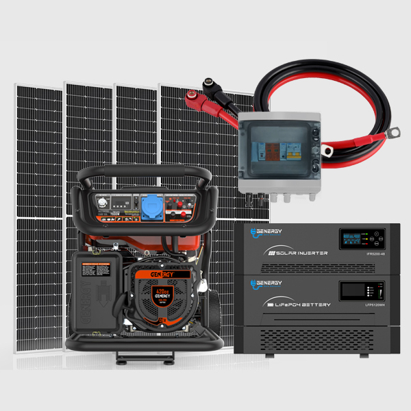 Plan Solar Rigel Backup-A -> Generador Mulhacén-SOL + Inversor 5200W + Batería LFP 5kWH + Paneles 2,6 kW + Caja Protecciones + Cableado