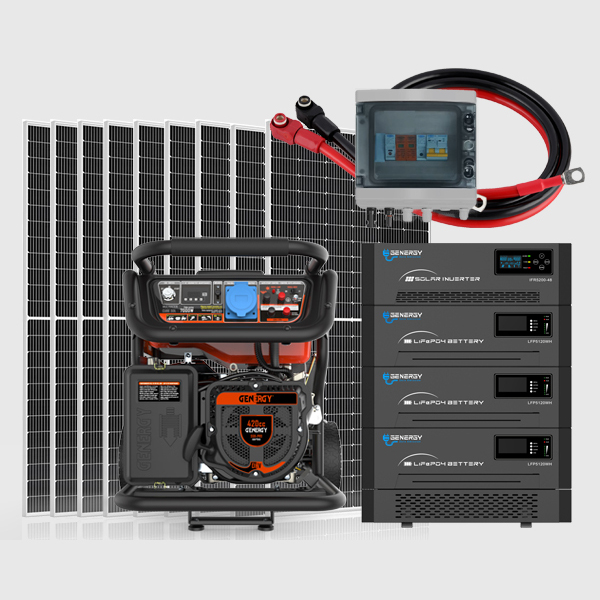 Plan Solar Vega Backup-A -> Generador Mulhacén-SOL + Inversor 5200W + Batería LFP 15,36kWH + Paneles 6kW + Caja Protecciones + Cableado