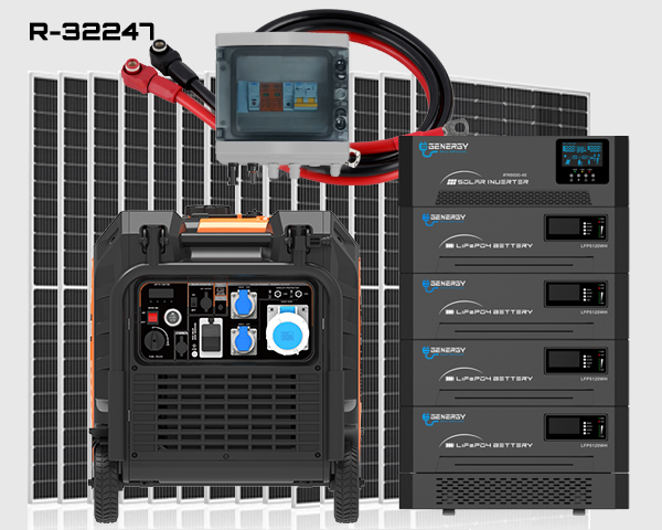 Plan Solar Pegasus Backup-B -> Generador Java + Inversor 8000W + Batería LFP 20kWH + Paneles 9,24kW + Caja Protecciones + Cableado